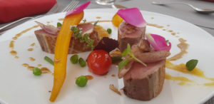 Magret de canard :plat pour le menu de la route de la rose